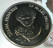 Load image into Gallery viewer, 1998 DIANA PRINCESS OF WALES 1961-1997 BUNC 5 CROWN COIN PNC STAMP & POSTMARK