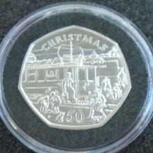 Load image into Gallery viewer, ISLE OF MAN IOM CHRISTMAS SILVER PROOF 50P VARIOUS YEARS POBJOY MINT BOX/COA