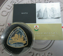 Load image into Gallery viewer, 2006/2007 ROYAL MINT Bermuda Triangular $3 Three Dollars Silver Proof Coins Coa