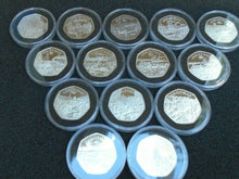 Load image into Gallery viewer, ISLE OF MAN IOM CHRISTMAS SILVER PROOF 50P VARIOUS YEARS POBJOY MINT BOX/COA