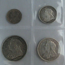 Load image into Gallery viewer, 1899 Maundy Money Queen Victoria Veiled Head Sealed/Box AUnc-Unc Spink Ref 3943