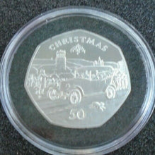 Load image into Gallery viewer, ISLE OF MAN IOM CHRISTMAS SILVER PROOF 50P VARIOUS YEARS POBJOY MINT BOX/COA