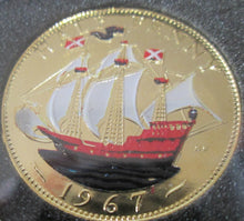 Load image into Gallery viewer, UK Queen Elizabeth II Gold Rhodium Platinum Enamelled coins 1 PENNY FLORIN ECT