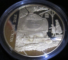 Load image into Gallery viewer, 2006 ROYAL MINT GOLDEN AGE OF STEAM TRAINS £5 SILVER PROOF COIN CHANNEL ISLANDS
