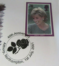 Load image into Gallery viewer, 1981 DIANA PRINCESS OF WALES 1961-1997 UNC CROWN COIN PNC STAMP & POSTMARK
