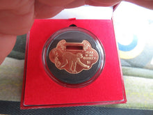Load image into Gallery viewer, 2016 Lunar Year of the Monkey Lock Charm Shaped Coin - Bronze $1 BOXED