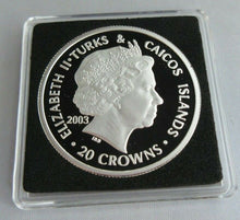 Load image into Gallery viewer, 2003 HOUSE OF PLANTAGENET EDWARD II S/PROOF TURKS&CAICOS 20 CROWNS COIN BOX&COA