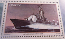 Load image into Gallery viewer, 1982 RSA SIMON TOWN NAVAL BASE MINI SHEET RSA 8C,15C, 20C & 25c STAMPS MNH