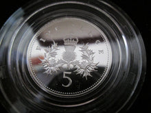 Load image into Gallery viewer, 1990 Royal Mint Silver Proof 5p Five Pence Large And Small Coin Set Boxed/COA#2