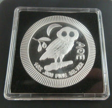 Load image into Gallery viewer, 2021 Silver 1 oz .999 Fine Silver ATHENIAN OWL Niue $2 Dollar Coin QUAD CAPSULE