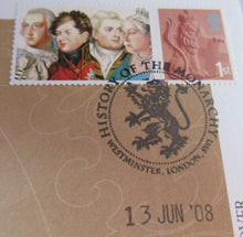 Load image into Gallery viewer, GEORGE IV REIGN 1820-1830 COMMEMORATIVE COVER INFORMATION CARD & ALBUM SHEET