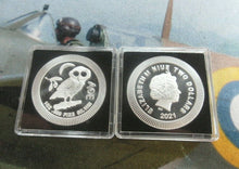Load image into Gallery viewer, 2021 Silver 1 oz .999 Fine Silver ATHENIAN OWL Niue $2 Dollar Coin QUAD CAPSULE