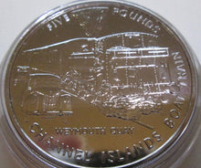 Load image into Gallery viewer, 2004 GOLDEN AGE OF STEAM TRAINS £5 COIN CHANNEL ISLANDS BUnc SCARCE SET