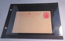 Load image into Gallery viewer, QUEEN VICTORIA ONE PENNY POSTCARD GB & IRELAND UNUSED IN CLEAR FRONTED HOLDER