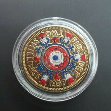 Load image into Gallery viewer, UK Queen Elizabeth II Gold Rhodium Platinum Enamelled coins 1 PENNY FLORIN ECT