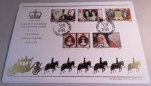 Load image into Gallery viewer, 1953-2013 THE ROYAL CORONATIONS 1838-1953 LIMITED EDITION COLLECTOR CARD & COA