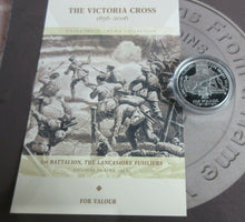 Load image into Gallery viewer, £5 Victoria Cross 2006 Silver Proof Coins From The Channel Islands With COA