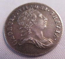 Load image into Gallery viewer, 1762 KING GEORGE III SILVER EF+ 3d THREE PENCE COIN PRESENTED IN CLEAR FLIP