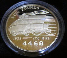 Load image into Gallery viewer, 2006 ROYAL MINT GOLDEN AGE OF STEAM TRAINS £5 SILVER PROOF COIN CHANNEL ISLANDS