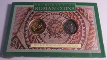 Load image into Gallery viewer, ROMAN COINS SET 2 THE ROMANS IN BRITAIN RE-STRIKE COIN PACK