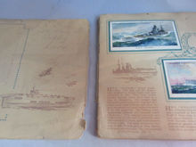 Load image into Gallery viewer, AN ALBUM OF MODERN NAVAL CRAFT CONTAINS A COMPLETE SET OF 50 CIGARETTE CARDS JPS