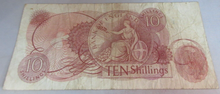 Load image into Gallery viewer, TEN SHILLINGS BANK NOTE HOLLOM VF FIRST RUN 16A 231898