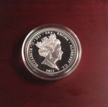 Load image into Gallery viewer, QEII Platinum Wedding 2017 Silver Proof 1oz Alderney £5 Coin Box/COA