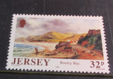 Load image into Gallery viewer, JERSEY 1986 & 1989 DECIMAL STAMPS X 4 MNH IN STAMP HOLDER