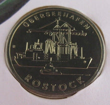 Load image into Gallery viewer, 1988 STRALSUND SHIPPING COMPANY 5 MARK COIN COVER POSTAGE STAMPS & POSTMARK PNC