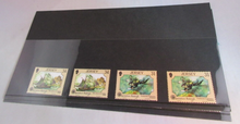 Load image into Gallery viewer, 1988 JERSEY OPERATION RALEIGH DECIMAL STAMPS X 4 MNH IN STAMP HOLDER