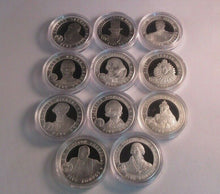 Load image into Gallery viewer, Great Britons Silver Proof Crown Collection 1oz £5 Coins Channel Islands +COA