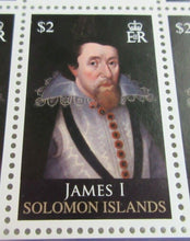 Load image into Gallery viewer, JAMES I HISTORY OF THE MONARCHY PNC, FIRST DAY COVER,STAMPS & INFORMATION SET