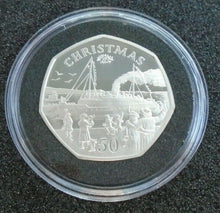 Load image into Gallery viewer, ISLE OF MAN IOM CHRISTMAS SILVER PROOF 50P VARIOUS YEARS POBJOY MINT BOX/COA