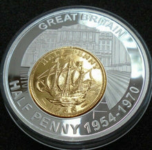 Load image into Gallery viewer, HISTORY OF BRITISH CURRENCY PROOF MEDALIONS & COINS GOLD AND SILVER PLATED