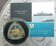Load image into Gallery viewer, 2006/2007 ROYAL MINT Bermuda Triangular $3 Three Dollars Silver Proof Coins Coa