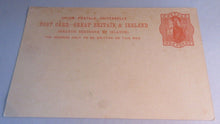 Load image into Gallery viewer, QUEEN VICTORIA ONE PENNY POSTCARD GB & IRELAND UNUSED IN CLEAR FRONTED HOLDER