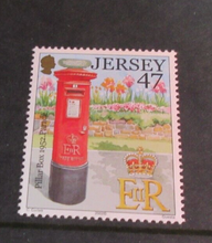 Load image into Gallery viewer, JERSEY POST BOXES DECIMAL STAMPS X 3 MNH IN STAMP HOLDER