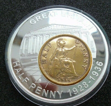 Load image into Gallery viewer, HISTORY OF BRITISH CURRENCY PROOF MEDALIONS & COINS GOLD AND SILVER PLATED