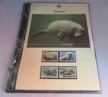 Load image into Gallery viewer, Dugong WWF Info Sheets Exclusive Stamps from Vanuatu and FDC's