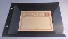 Load image into Gallery viewer, QUEEN VICTORIA ONE PENNY FARTHING POSTCARD FOREIGN UNUSED & CLEAR FRONTED HOLDER