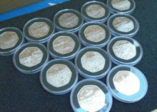 Load image into Gallery viewer, ISLE OF MAN IOM CHRISTMAS SILVER PROOF 50P VARIOUS YEARS POBJOY MINT BOX/COA