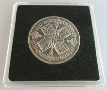 Load image into Gallery viewer, 1929 KING GEORGE VI FLORIN TWO SHILLINGS COIN aUNC .500 SILVER IN CAPSULE & BOX