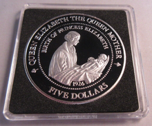 Load image into Gallery viewer, 1994 SILVER PROOF NEW ZEALAND 1 DOLLAR QUEEN MOTHER LADY OF THE CENTURY BOX&COA