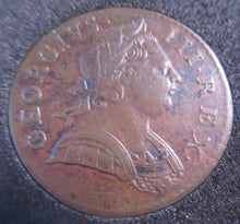Load image into Gallery viewer, 1771 GEORGE III HALF PENNY IN EF+ PRESENTED IN QUADRANT CAPSULE AND BOX