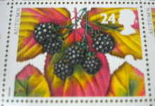 Load image into Gallery viewer, 1993 THE FOUR SEASONS AUTUMN BLACKBERRY 24p BLOCK OF 4 STAMPS MNH