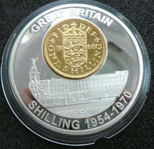 Load image into Gallery viewer, HISTORY OF BRITISH CURRENCY PROOF MEDALIONS & COINS GOLD AND SILVER PLATED