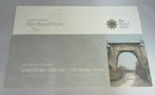 Load image into Gallery viewer, 2008 Royal Mint Northern Ireland Bridge Series £1 Pound Silver Gold Proof Coin