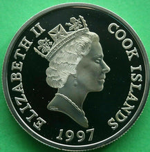 Load image into Gallery viewer, 1997 Cook Islands Silver Two Dollar Proof Queen Mother Family Portrait