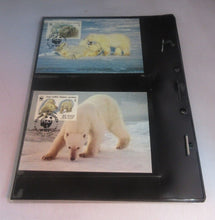Load image into Gallery viewer, Polar Bear WWF Info Sheets Exclusive Stamps from Russia and FDC's