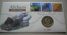 Load image into Gallery viewer, 1951-2001 THE ARCHERS - FROM THE HEART OF THE COUNTRY MEDALLIC COVER PNC & INFO